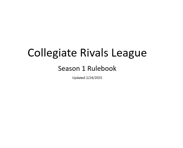 Rivals League Rulebook